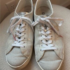 Stylish Silver Women's D.A.T.E Sneakers